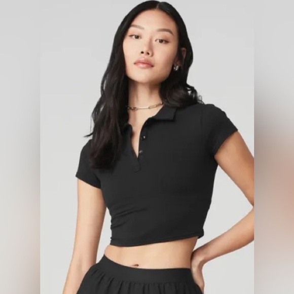 Alo Choice Polo Cropped - Picture 1 of 3